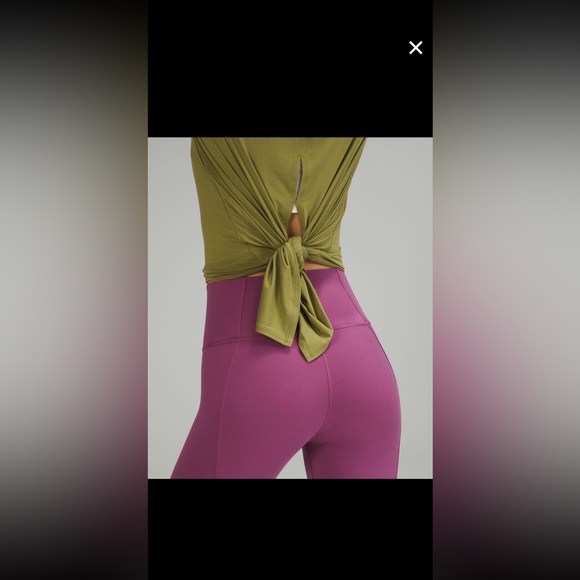 Lululemon Open Up Tie Back tee - Picture 3 of 6